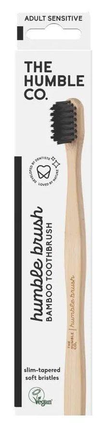 The Humble Co.  Adult Soft Toothbrush - Black - Brand New