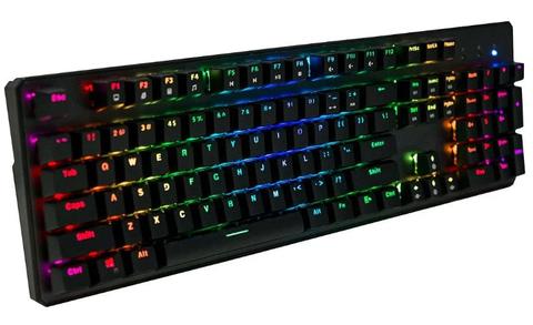 Tecware  Phantom 104-Key RGB Mechanical Gaming Keyboard - Black (Brown Switch) - Brand New