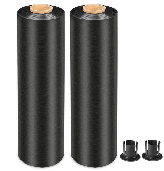 MasterSpec  Plastic Stretch Wrap Film w/ Plastic Rotary Handle (50cm x 400m) in Black in Brand New condition