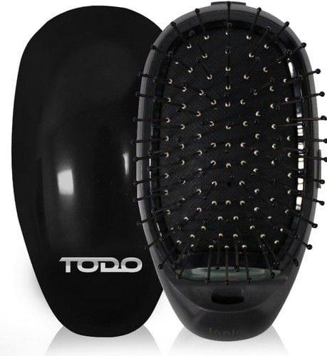 TODO  Ionic Styling Hair Brush Health Smooth Silky Hair Stainless Steel Bristle Comb - Black - Brand New