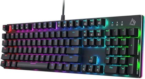 Aukey  KMG12 Mechanical Gaming Keyboard 104key (Blue Key Switches) - Black - Brand New