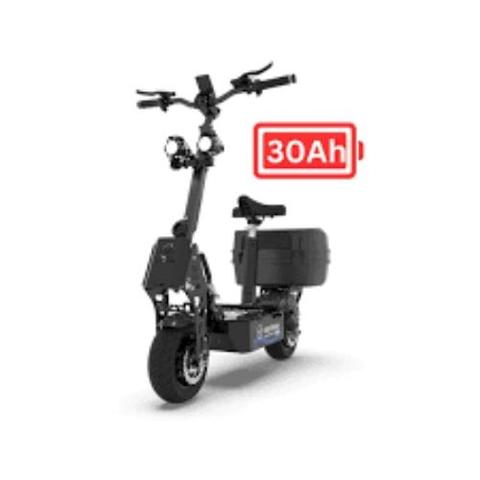 Voltrium  Rogue Dual Motor Max Electric Scooter with Storage Box - Black/Cyan - Brand New