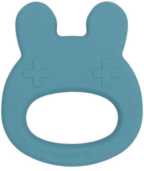 We Might Be Tiny  Bunny Silicone Baby Teether - Blue Dusk - Over Stock