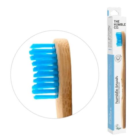 The Humble Co.  Adult Medium Toothbrush - Blue - Brand New