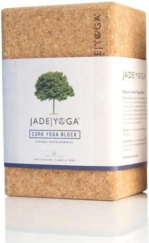 Jade Yoga  Cork Yoga Block (Large) - Brown - Brand New