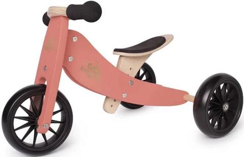 Kinderfeets  Tiny Tot Trike & Bike - Coral - Brand New