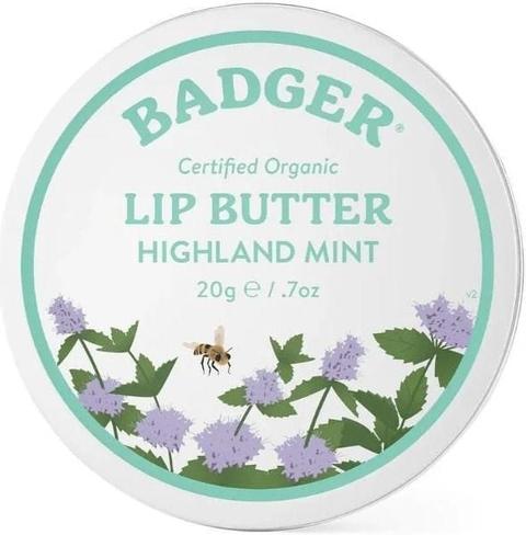 Badger Balm  Organic Lip Butter Tin - Highland Mint - Default - Brand New