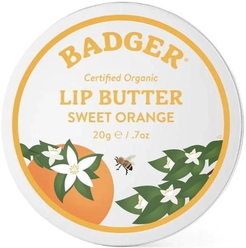 Badger Balm  Organic Lip Butter Tin - Sweet Orange - Default - Brand New