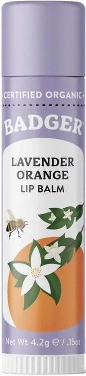 Badger Balm  Natural & Organic Lip Balm -  Lavender Orange - Default - Brand New