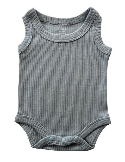 Rai & Co  Basic Singlet Bodysuit (Size 0) - Dusty Blue - Over Stock