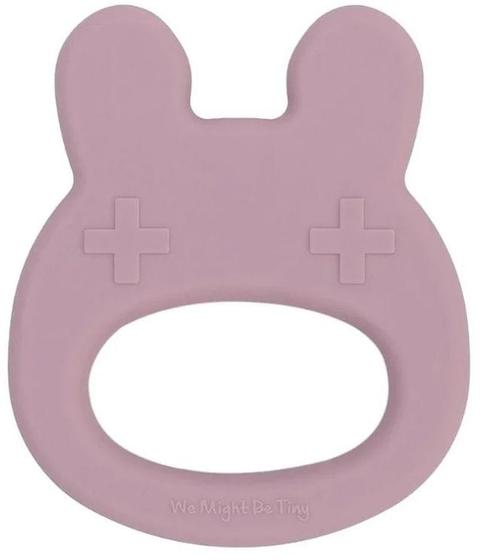 We Might Be Tiny  Bunny Silicone Baby Teether - Dusty Rose - Over Stock