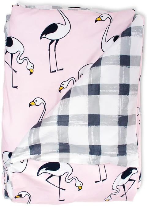 Sack Me  Cot Quilt Cover - Flamingo Pink - Over Stock