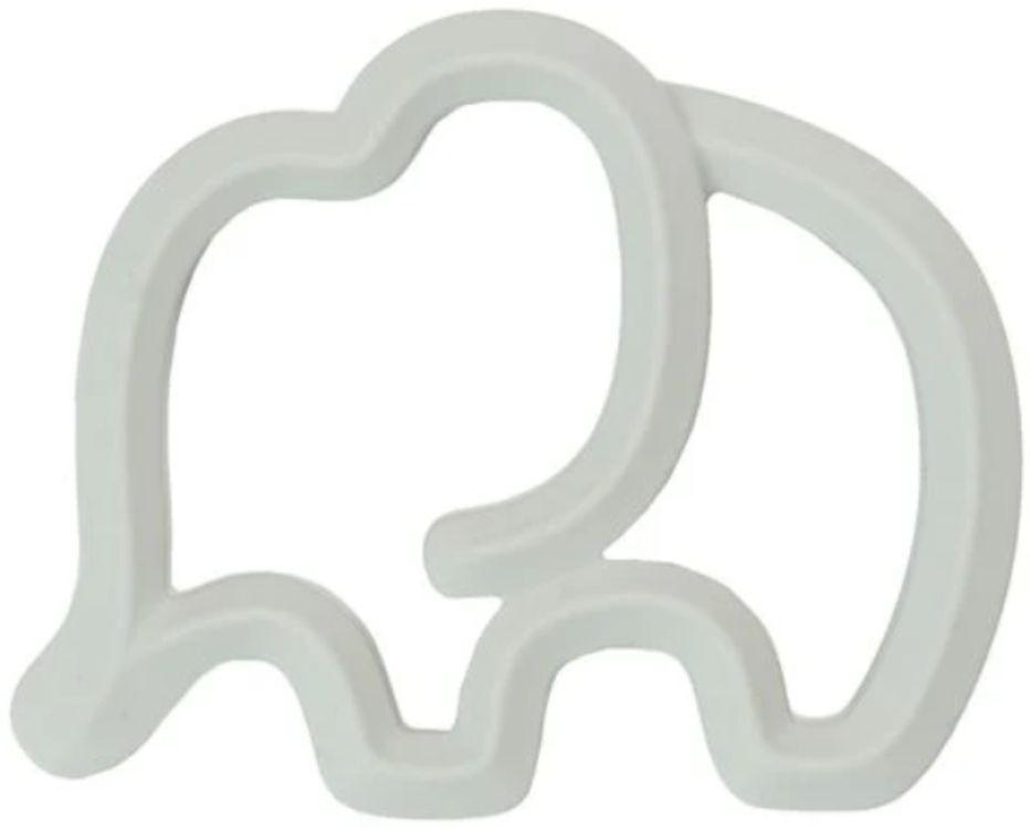 My Little Giggles  Silicone Elephant Teether - Gray - Over Stock