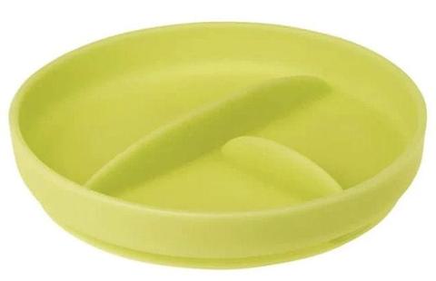 Olababy  Silicone Divided Suction Plate  - Kiwi - Over Stock