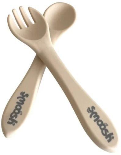 Smoosh  Fork and Spoon Set - Latte - Brand New