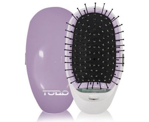 TODO  Straightening Ionic Hair Brush Smooth Silky Hair Stainless Steel - Lavender - Brand New