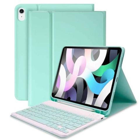 Tough On  Wireless Keyboard Smart Cover iPad Case for iPad 10 (2022) 10.9" - Mint - Brand New
