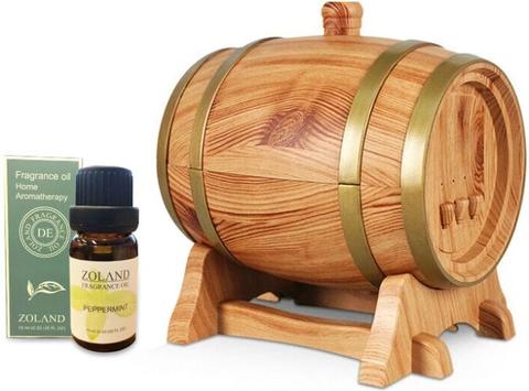 TODO  350Ml Bluetooth Speaker Humidifier Aromatherapy Diffuser Ultrasonic Led + Essential Oil - Oak Wood - Brand New