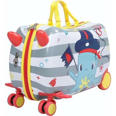 BoPeep  Kids Ride On Suitcase Children Travel Luggage - Octopus - Brand New