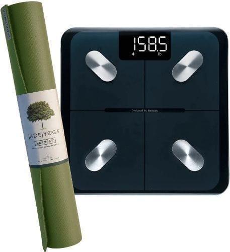 Jade Yoga  Harmony Yoga Mat (68" Length) + Etekcity Scale for Body Weight and Fat Percentage (Bundle) - Olive - Brand New
