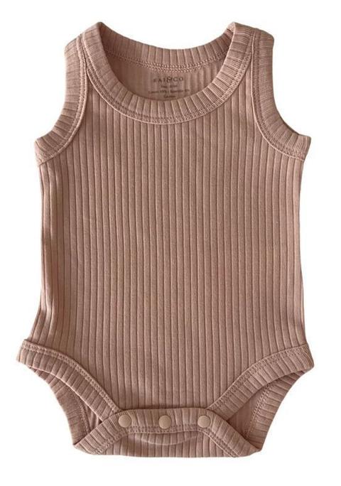 Rai & Co  Basic Singlet Bodysuit (Size: 0000) - Pink - Over Stock