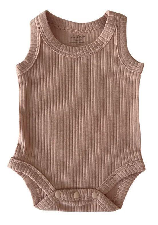 Rai & Co  Basic Singlet Bodysuit (Size: 0000) in Pink in Premium condition