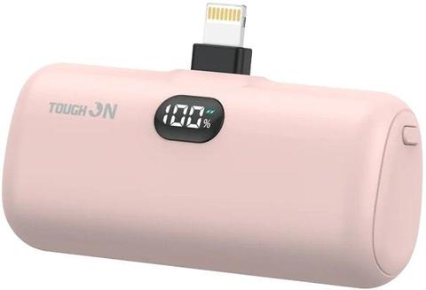 Tough On  Mini Portable Charger Power Bank PD Fast Charging for iPhone (5000 mAh) - Pink - Brand New