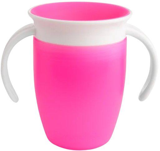 Munchkin  7oz Miracle 360 Trainer Cup (1 pack) - Pink - Over Stock