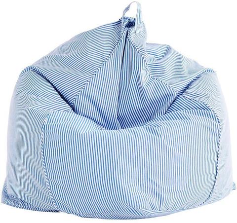 Sack Me  Bean Bag Cover (Regular Size) - Pinstripe Blue/White - Over Stock