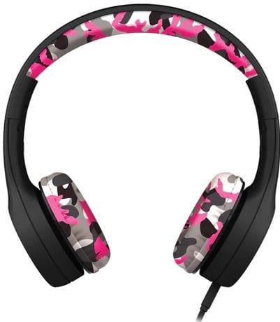 LilGadgets  Connect + Childrens Kids Wired Headphones - Pink Camo - Brand New