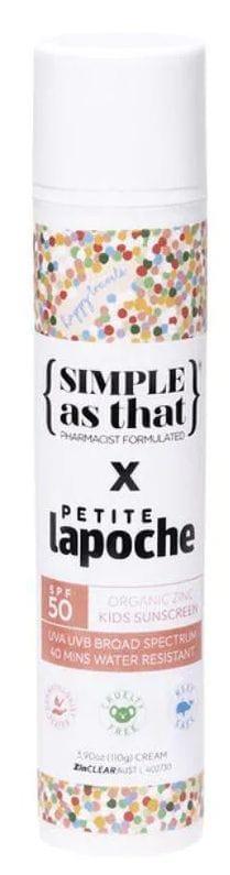 Simple As That  x Petite Lapoche Kids Natural Sunscreen SPF50  - Polka Dot - Brand New