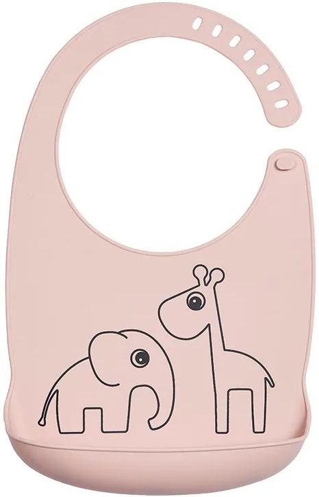 Done By Deer  Silicone Bib Deer Friends - Powder - Over Stock