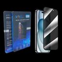 Nuglas  Privacy Full Cover 3D Tempered Glass Screen Protector for iPhone 15 Pro Max in Privacy in Brand New condition