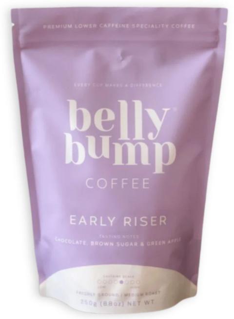 BellyBump Coffee  Early Riser Ground 250g - Purple - Over Stock