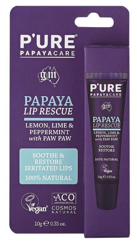 Pure Papayacare  Rescue Lip Balm  - Purple - Brand New