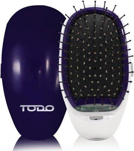 TODO  Ionic Styling Hair Brush Health Smooth Silky Hair Stainless Steel Bristle Comb - Purple - Brand New