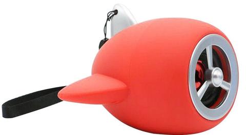 TODO  Bluetooth V2.1+Edr Mini Wireless Speaker Aircraft Portable Usb Microsd - Red - Brand New