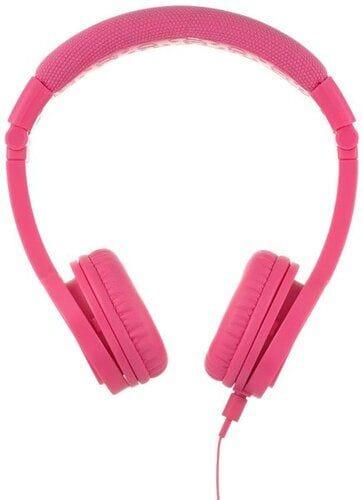 BuddyPhones  Explore Plus Wired Inline Mic Headphone - Rose Pink - Brand New