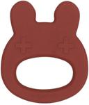 We Might Be Tiny  Bunny Silicone Baby Teether in Rust in Premium condition