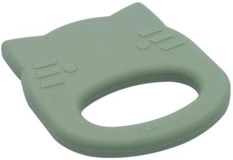 We Might Be Tiny  Cat Silicone Baby Teether - Sage - Over Stock