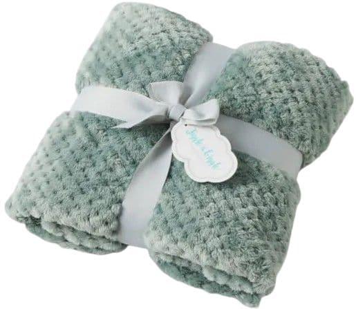 Jiggle & Giggle  Aria Baby Blanket  in Sage in Over Stock condition