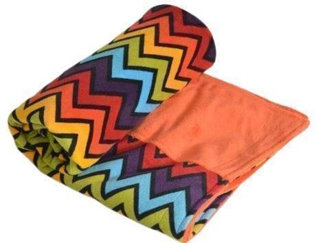 Itti Bitti  Travel Blanket - Shazam w/ Papaya Contrast - Over Stock