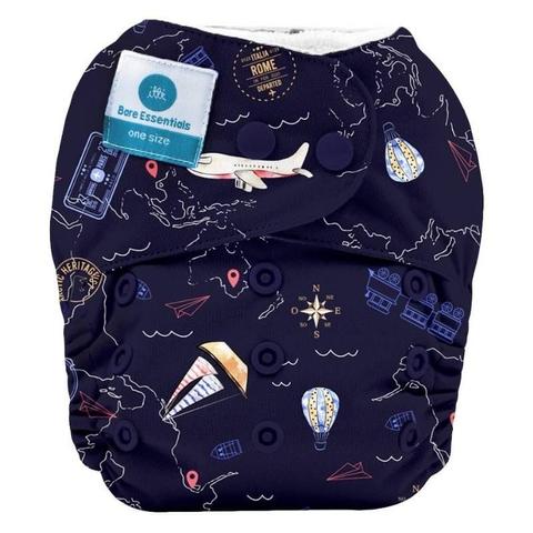 Bare Essentials  One Size Fits Most Cloth Nappy - Travel - Over Stock