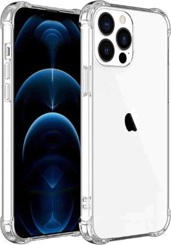 Inspiring&Living  TPU Clear Shockproof Bumper Back Case Cover for iPhone 14 Pro Max - Transparent - Brand New