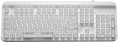 TODO  Full Mechanical Gaming Keyboard Linear Blue Switch Rgb Led 104 Key Windows - White - Brand New