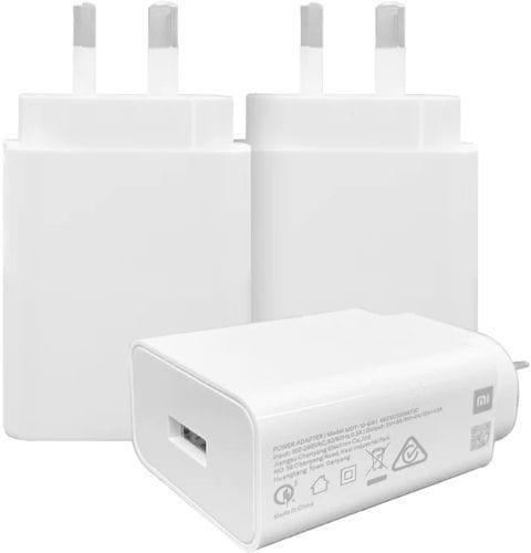 Xiaomi  18W Fast Charger QC 3.0 (3-Pack) in White in Brand New condition