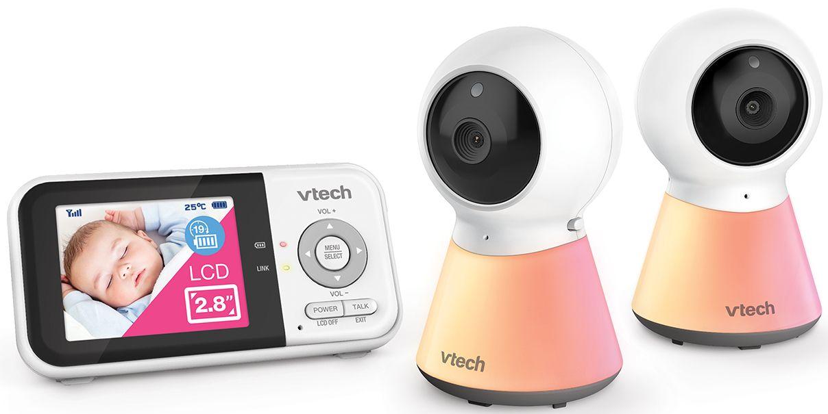 Vtech  BM3350N-2 2 Camera Full Colour Video Baby Monitor - White - Open Box