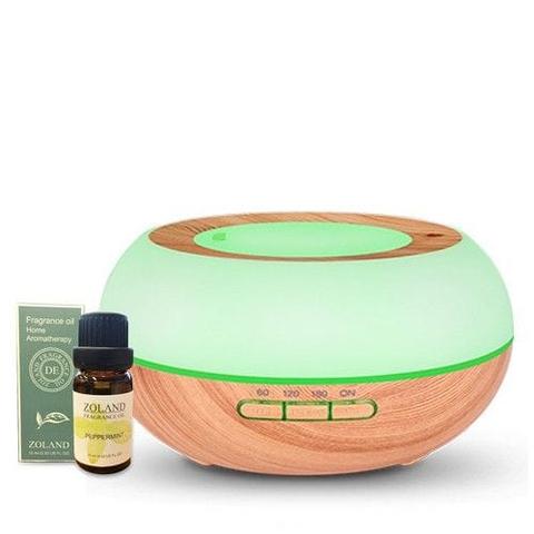 TODO  300Ml Humidifier Aromatherapy Diffuser Ultrasonic 7 Colour Led + Essential Oil - White - Brand New