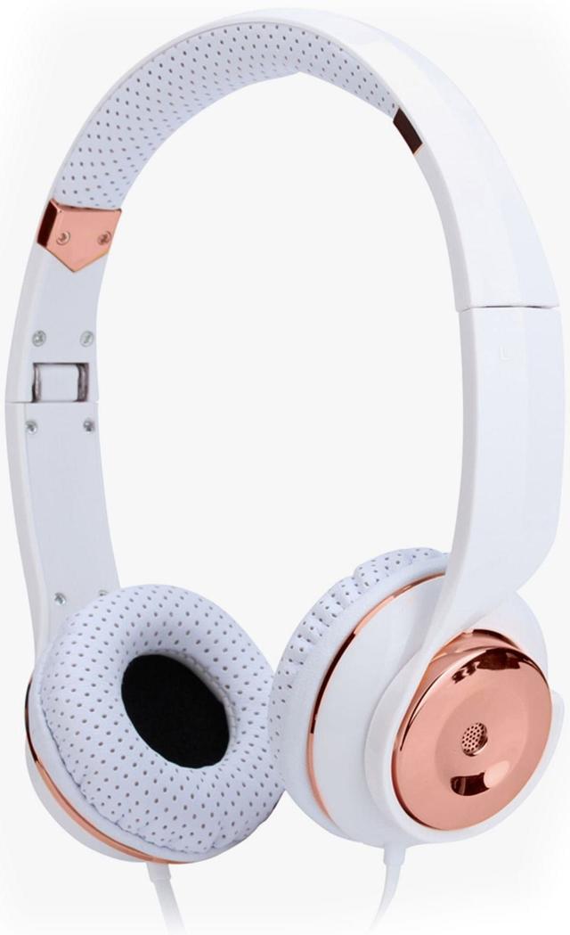 Holysmoke  Motif On Ear Foldable Headphones in White Rose Gold in Brand New condition