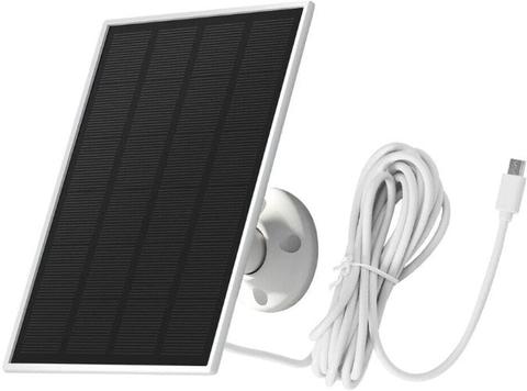 UL-Tech  Solar Panel For Security Camera Outdoor Battery Supply 3W - White - Brand New